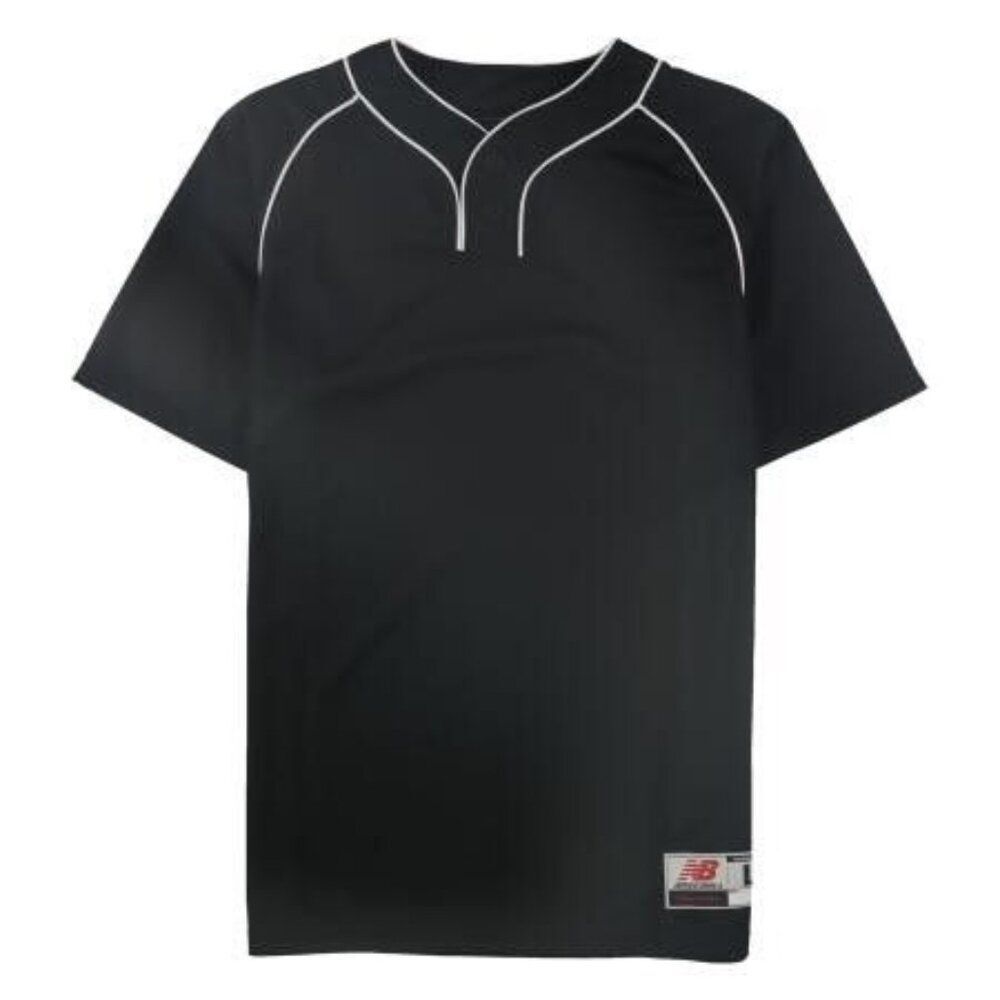 New Balance Boys Baseball Jersey, Black, Youth Sz. L